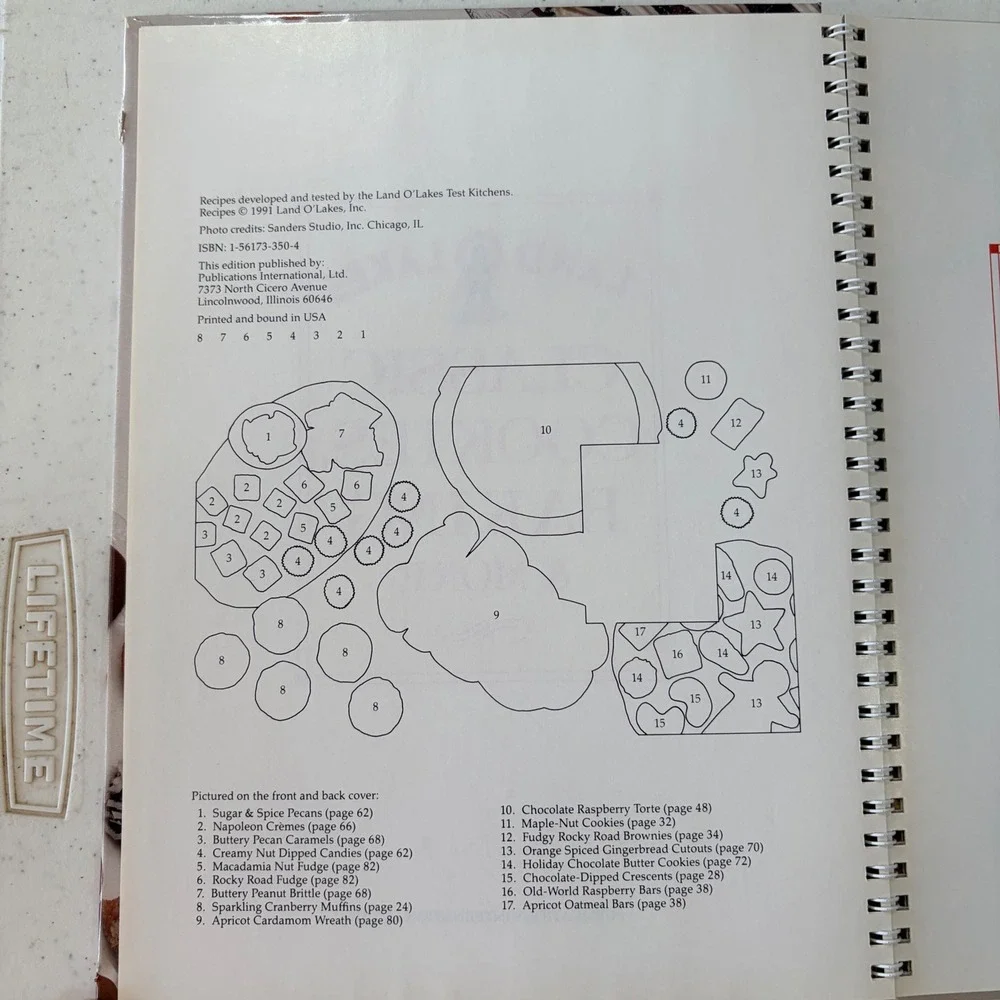Land O Lakes Classic Cookies Baking & More 1991 Vintage Spiral Cookbook